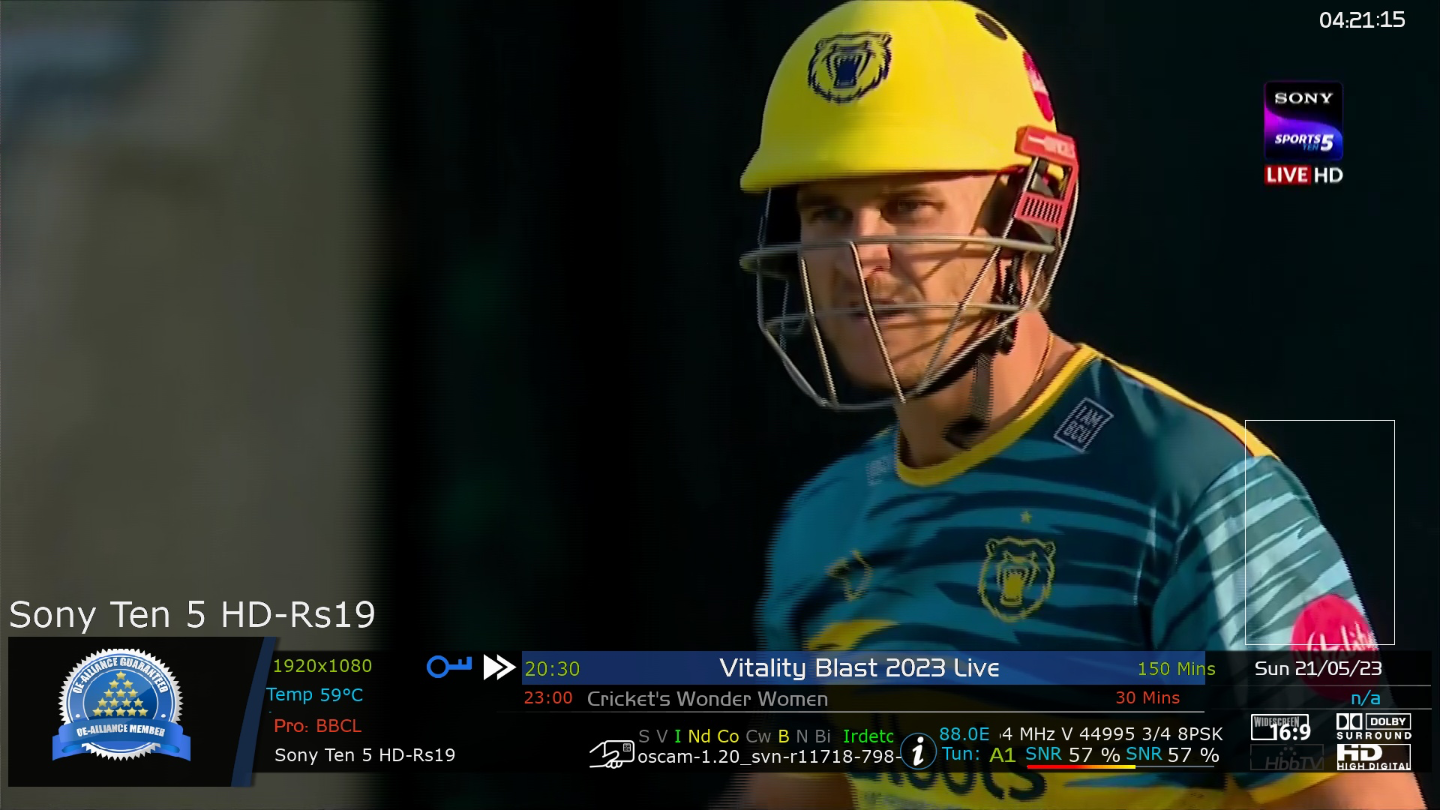 T20 blast live ten 5 hd